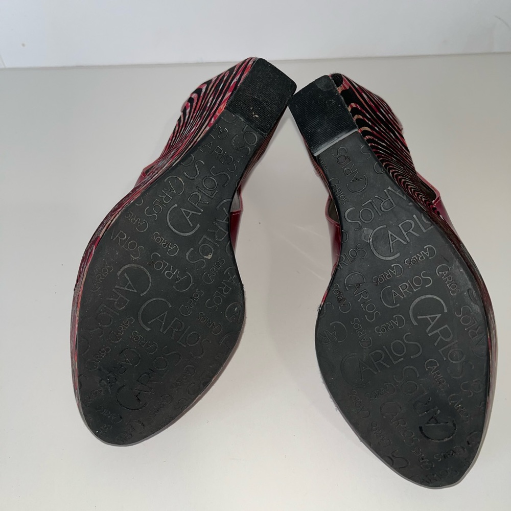CARLOS SANTANA  | ATTRACTION | SIZE 7.5  | WEDGE HEEL | PEEP TOE - Picture 7 of 8